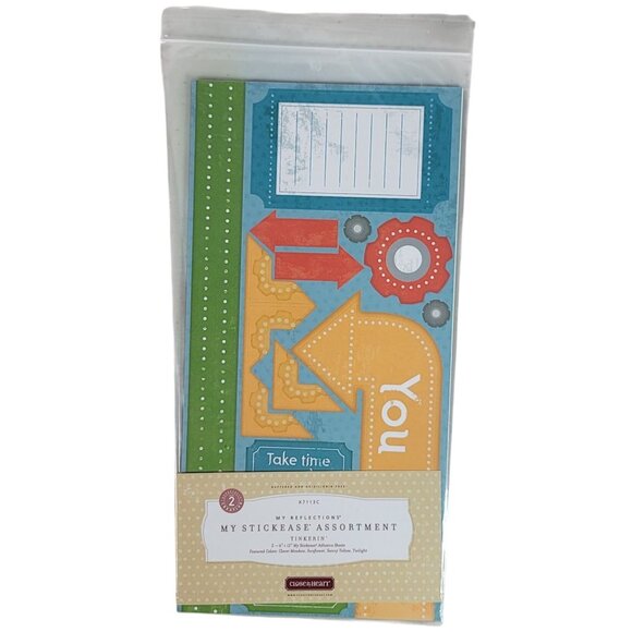 Close to My Heart Reflections Stickease X7113C Tinkerin' Robots Gears STEAM NEW - Picture 5 of 5